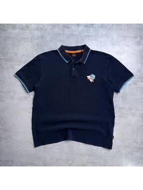 Y2K Hugo Boss Navy Polo Shirt
